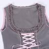 Plus Size European & American Pink Oktoberfest Beer Dress for Stage & Cosplay