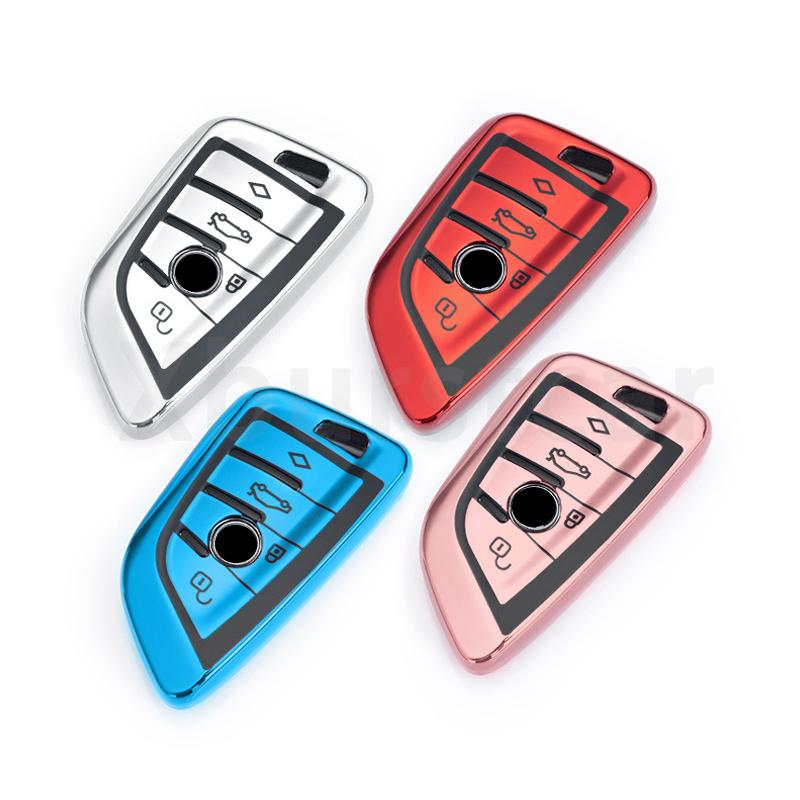 3 4 Buttons TPU Shell Fob for BMW X1 X2 X3 X4 X5 X6 M5 F15 F16 F48 G30 G38 525 540 740 Series 1 2 3 5 Car Key Cover Accessories