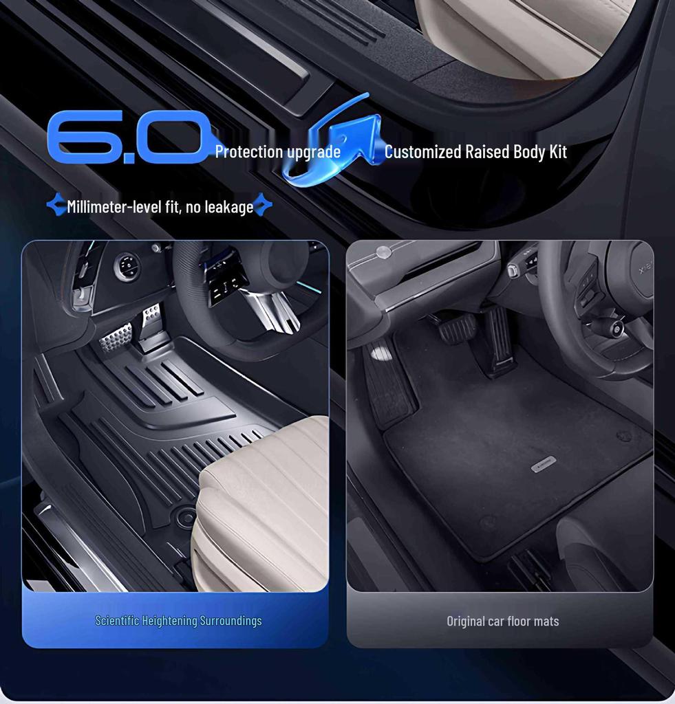BYD N8L TPE2025 Floor Mats: New Car Interior Carpet Mats & Decorative Accessories