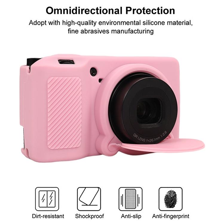 Soft Silicone Shockproof Camera Protective Case For Ricoh GR III Compact Digital Camera
