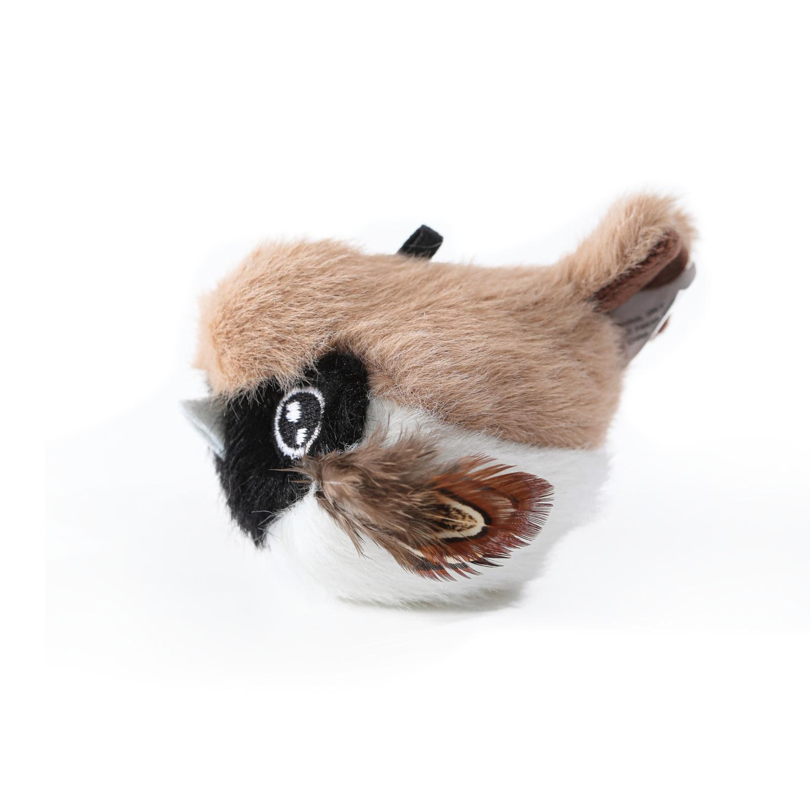 Simulation Bird Toy with Bell Catnip Feather Interactive Squeaky Toy