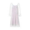 Elegant French Lace Modal Princess Nightgown - Women's Long Sleeve Sleepwear for Spring and Autumn