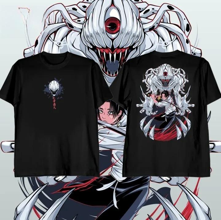 

2026 Лето Jujutsu Kaisen Аниме Юта Оккоцу Принт Свободная Короткий Рукав Чистый Хлопок Детская Футболка Унисекс Повседневная Свободная Y2k S