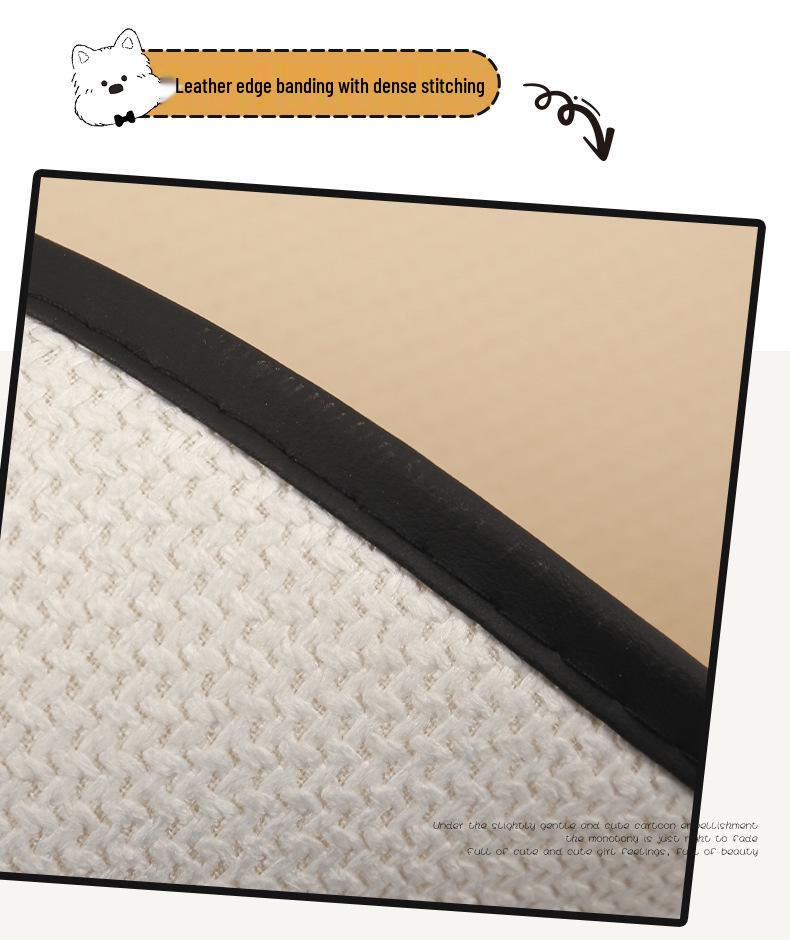 West Highlands Cute Cartoon Cotton Linen Car Seat Cushion for Women - Fits Toyota BZ3, RAV4, Corolla, and Ruifang