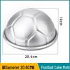 Anodized Football Hemisphere Cake Mold