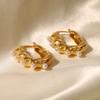 Vintage Gold Pearl Earrings Fashion Senior Sense Simple Design Women's Birthday Party Gift Ear Jewelry