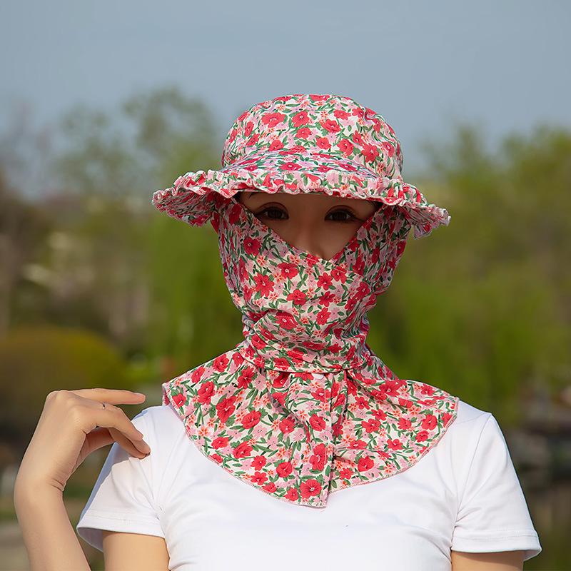 

Солнцезащитная панама с широкими полями, балаклава, новая кепка для сбора чая на открытом воздухе 10