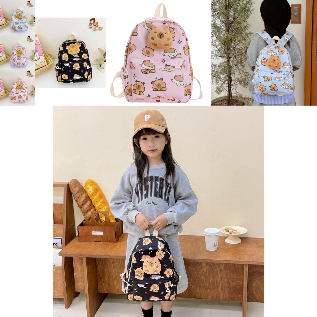 Cute Animal Print School Backpack For Kindergarten And Primary School Children