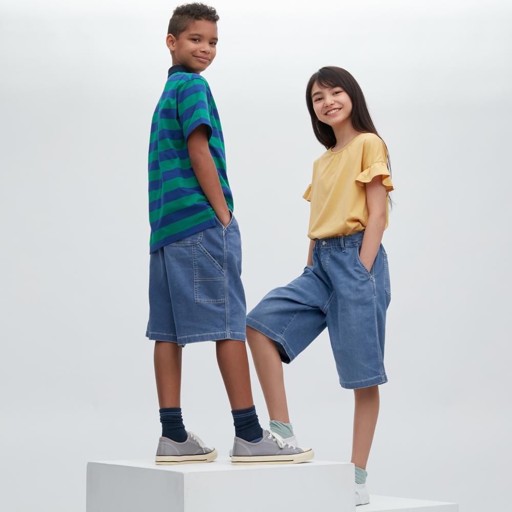 

Брюки UNIQLO KIDS Denim Painter Half Pants