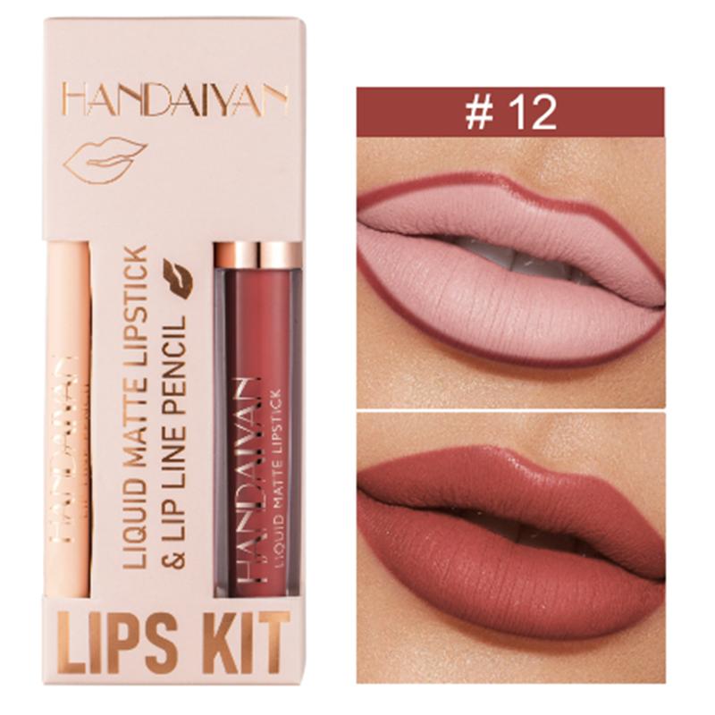 12pcs Lip Sticks Tool Beauty Waterproof Makeup Lips Automatic Pencil Lipstick Masquerade Lipliner