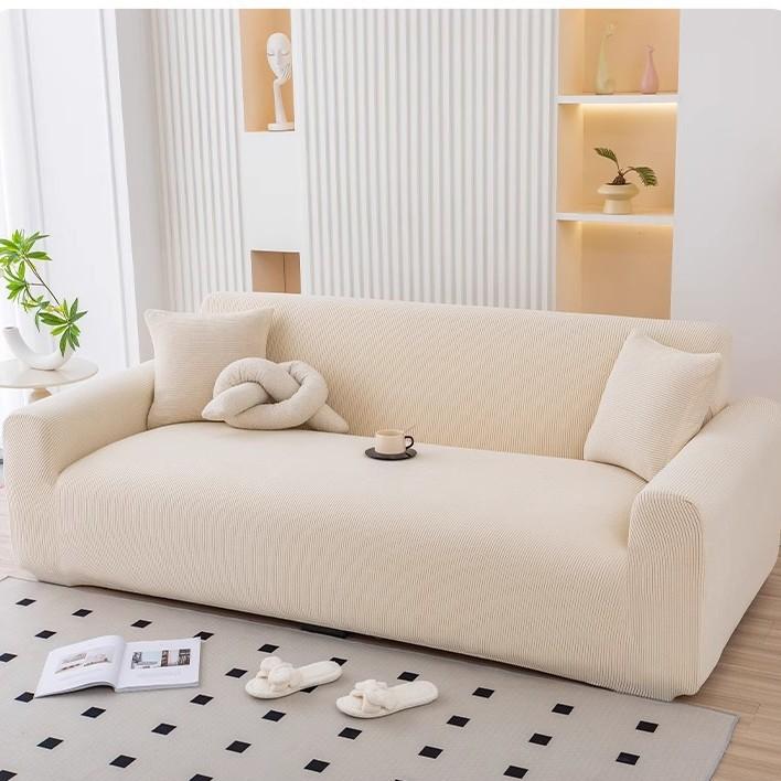 Schutz, Dehnbares Ganzumwickelbares Sofa-Set-Abdeckung, Haustier-Schadensresistent & Staubdicht, Leicht abnehmbar, 1/2/3/4-Sitzer-Kapazität, Elastifizierte Récamiere, Waschbar 1pc 1 Seater