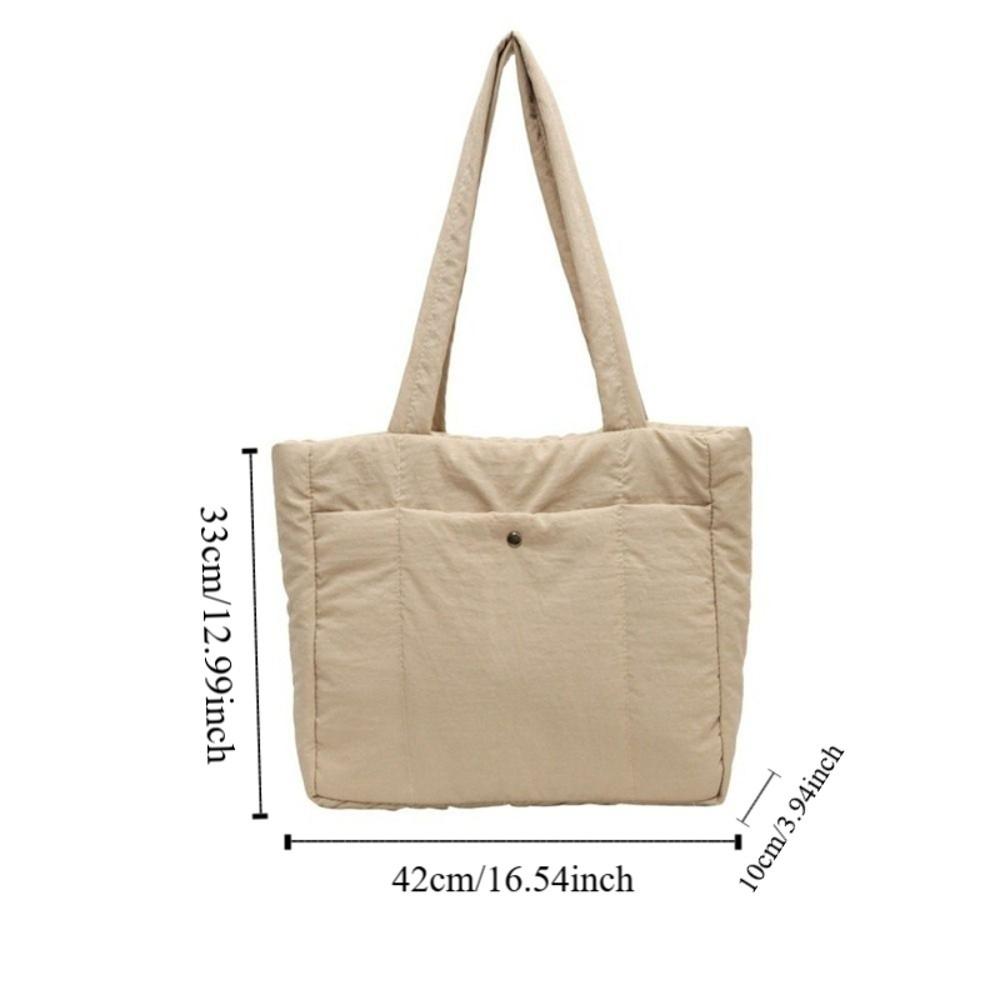 Fashion Lady Laptop Handbags Large Capacity Women Cloud Tote Bag Puffer Shoulder Bag  for Winter