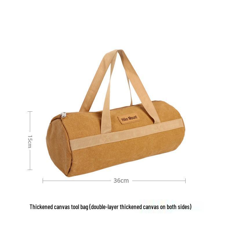 Portable Camping Tool Bag with Ground Stakes, Stake Hammer, and Wind Ropes