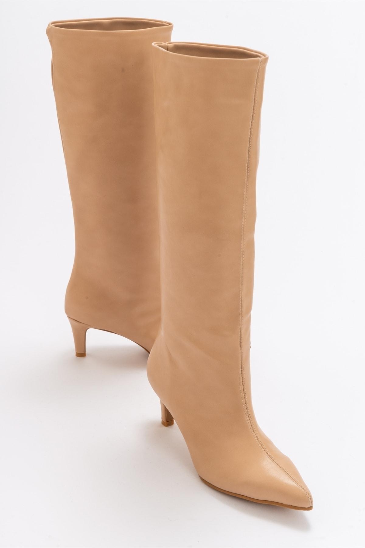 

Женские модные городские бежевые кожаные ботинки