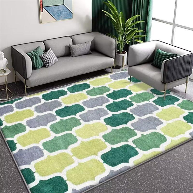 Plant Flower Carpet Living Room Coffee Table Mat Household Bedroom Bedside Carpet Bathroom Soft Foot Pad