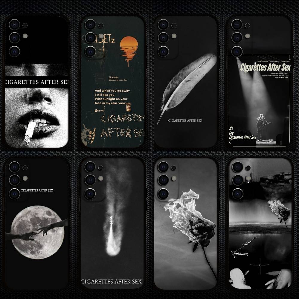 Cigarettes After Sex Phone Case For Samsung S25,S24,S23,S22,S21,S20,Plus,Fe,Lite,Others Black Cover