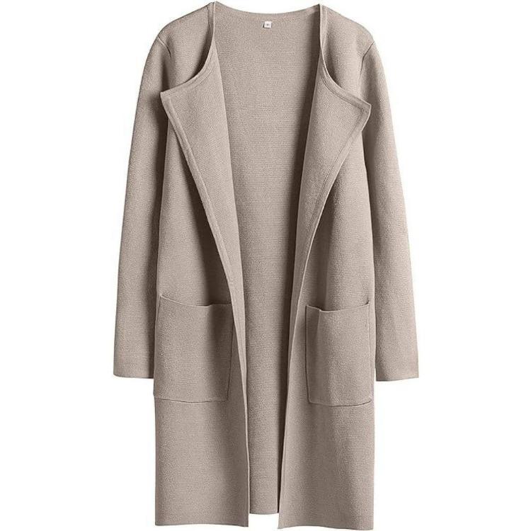 Winter Woolen Coat for Women Lapel Comfort Casual Autumn Autumn Autumn