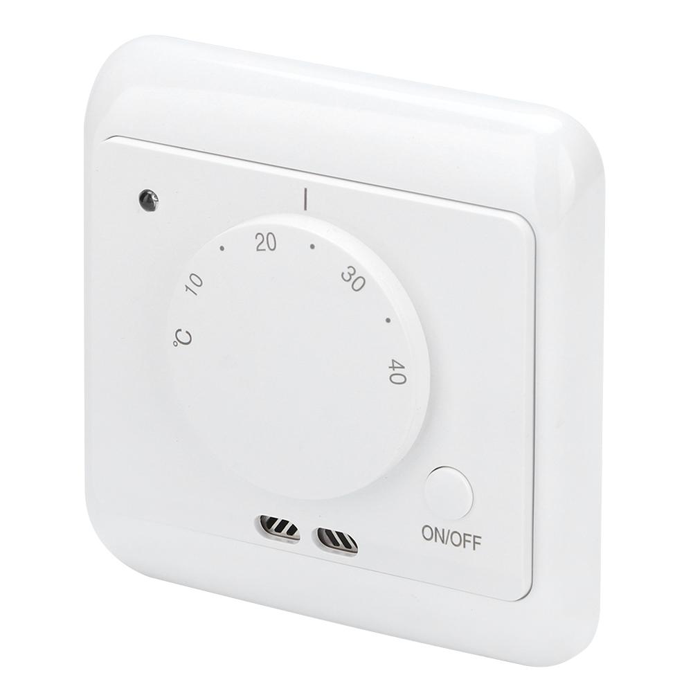 230V 16A Wall Mounted Mechanical Electric Heating Thermostat Temperature Controller