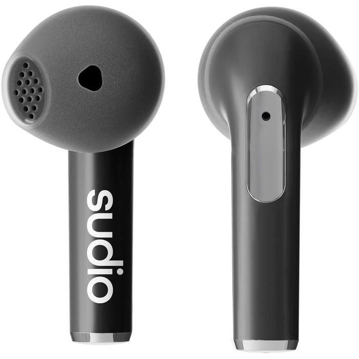 Ecouteurs intra auriculaires sans fil Bluetooth Sudio N2 Noir