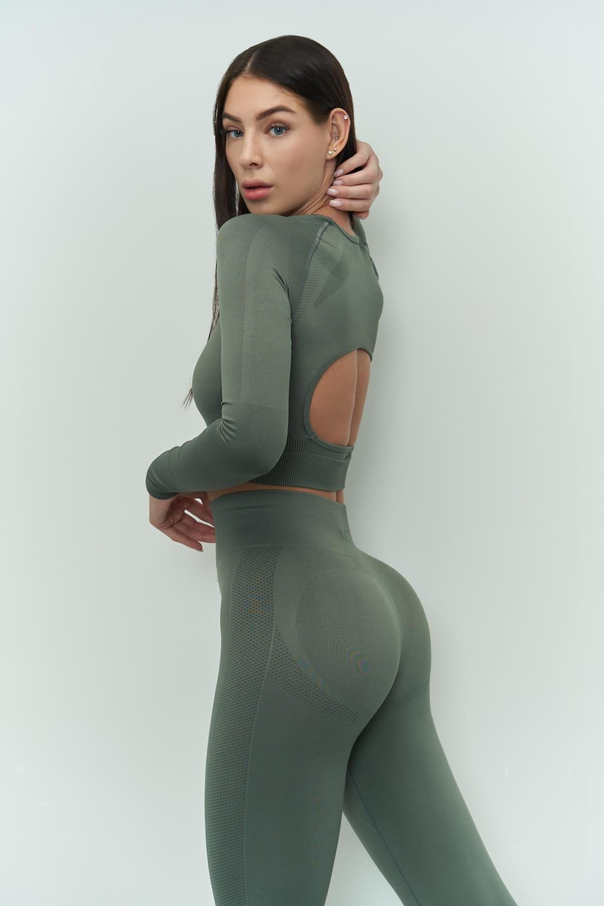 

2484 - Колекція Mai Sandra Green з довгим рукавом L зелений