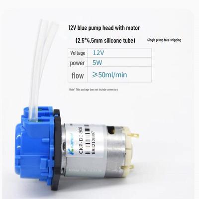משאבת מים מיני פריסטלטית 12V DC בעלת יכולת שאיבה עצמית