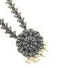 Traditional German Silver Pearl Leaf Designer Oxidised Jewellery Set for Women & Girls