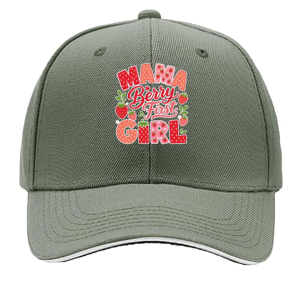 Sweet Strawberry First Birthday Mama Sandwich Baseball Cap Sun Cap Outdoor Workouts Hat