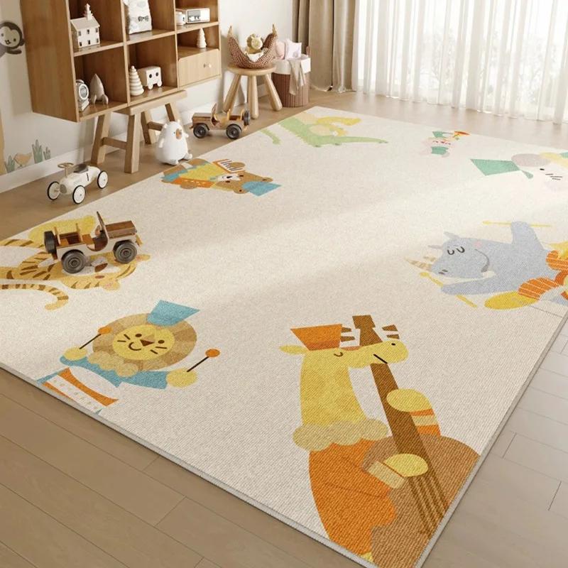 Cartoon Living Room Rug Children's Room Bedroom Soundproof Floor Mat Crawl Mat Play Mat Non-Slip Carpet Home Decor