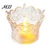 Led Candle Holder Crown LED Tea Light, Flameless Faux Crystal Night Cafe Soft Decoration Romantic Wedding Party Decor, Creative Gift for Birthday