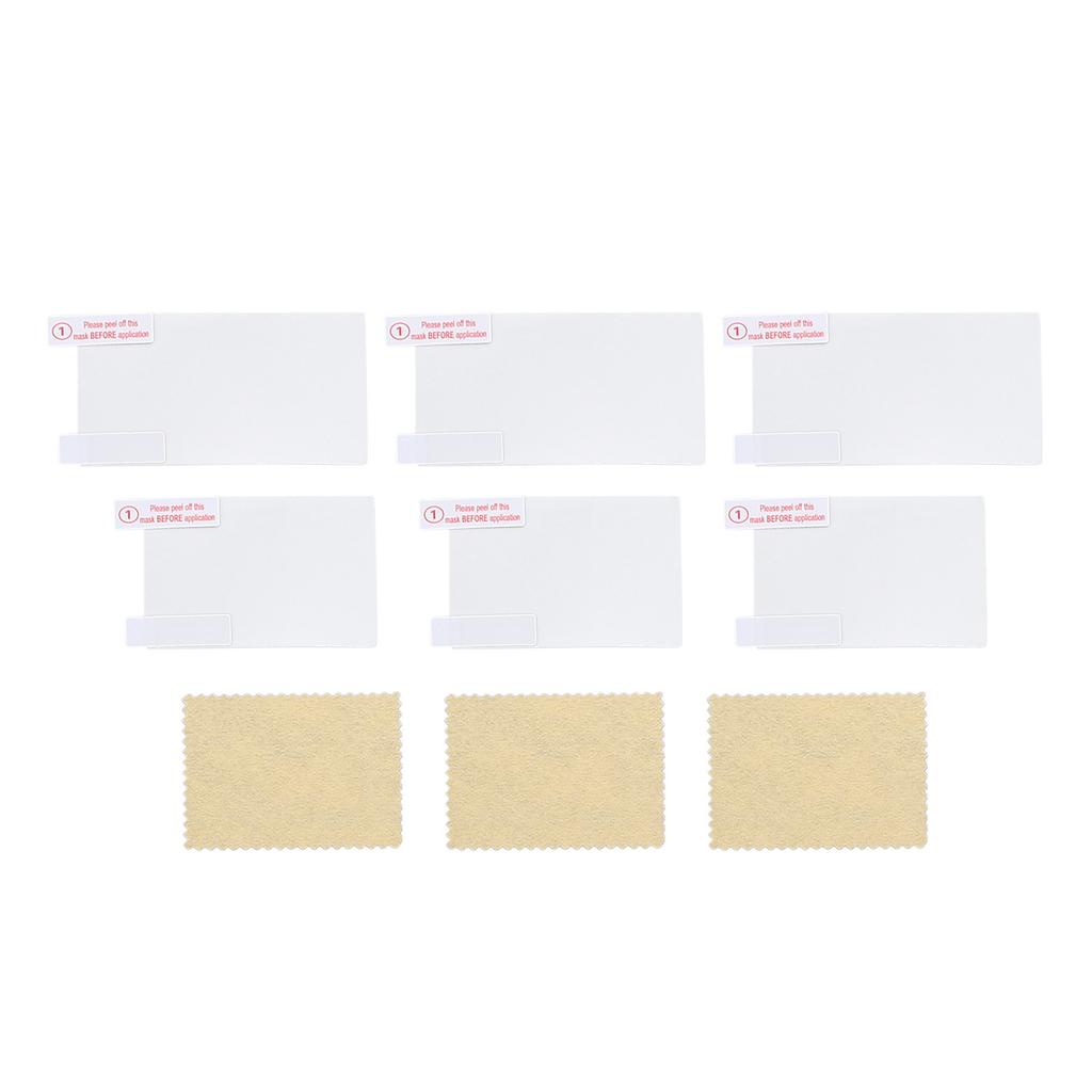 3 Set LCD Screen Protector for 3DS Tempered Glass Top Screen Protector and HD Clear PET Film Bottom Screen Protective