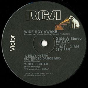 

12-дюймовая пластинка WIDE BOY AWAKE - Billy Hyena PW13773 RCA 1984 США Рок Б/У