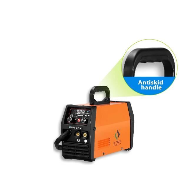 MIG Welder - HITBOX - 120A - 3 In 1 - Inverter - Gasless - Orange