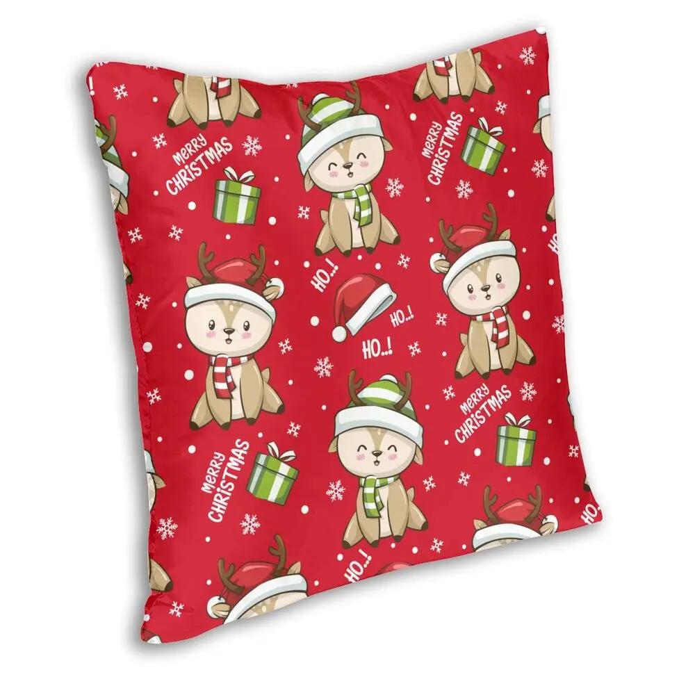Merry Christmas New Year  Pillowcase Soft Polyester Cushion Cover Decorative Pillow Case Cover Home Zipper X