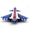 Alloy J-10 Fighter JET Model Acoustooptic Return Force Aviation Military Aircraft Model Toy Ornament Gift F543