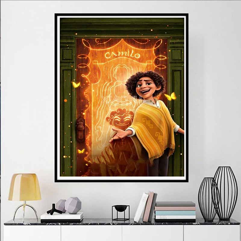 Disney Diamond Painting Camillo Theme Banner, Cartoon Diamond Painting Full Diamond Cross Stitch DIY Gift Home Decoration