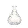 European Rhombus Glass Small Vase Home Decoration Wedding Decoration Relief Glass Small Vase Tabletop Ornament