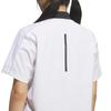 Golf Blanc [Adidas Golf] Chemise Boutonnée à Manches Courtes pour Femme, Repoussant l'Eau,