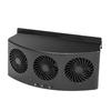 Car Ventilation Fan 4000rpm 60W 2 Gears Strong Wind 3 Fans USB Car Window Exhaust Fan Vent Fan for Vehicle Black