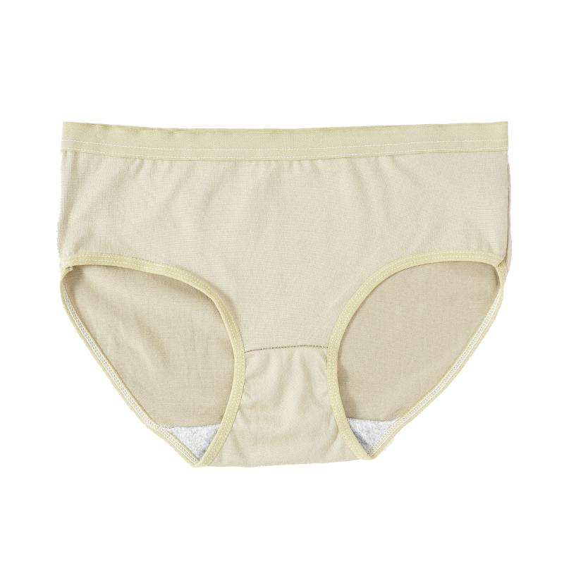 Dámské spodní prádlo bavlněný rozkrok jednobarevné jednoduché spodní prádlo se středním pasem pohodlné dívčí kalhotky