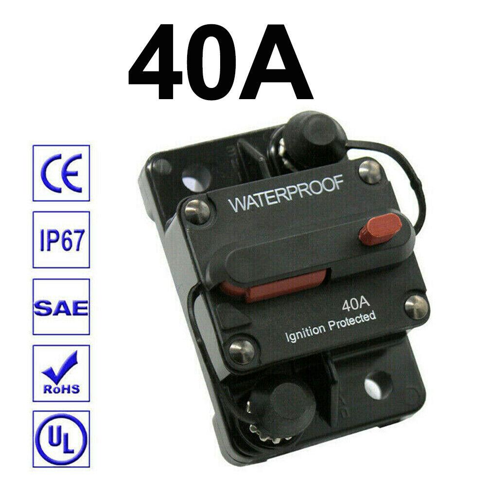 30A-300A AMP Circuit Breaker Fuse Reset 12-48V DC Car Auto Boat Waterproof Fuse Box 80A 100A 120A 150A 200A 250A Car Protector
