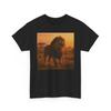 Majestic Lion Sunset Shirt Africa Safari Wildlife Animal King Nature Graphic Tee