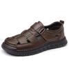 Fashion Outdoor Summer Men Sandals Genuine Leather Mens Casual Shoes Outdoor Male Beach Slippers Leisure Walk Roman Shoes Wading Shoe