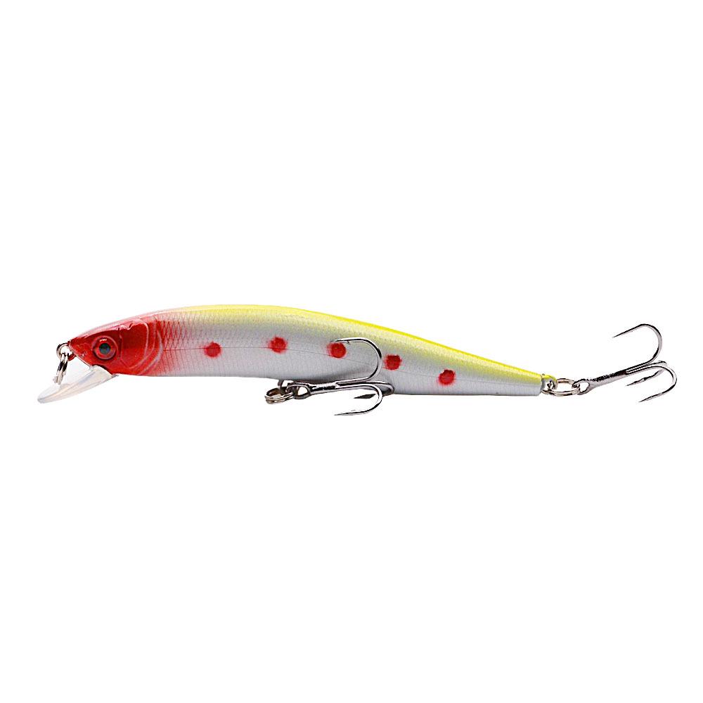 Colorful Rattling Minnow Lure: 10cm/8.3g Bass Simulation Bait with Ten Colors for Long Cast Fishing