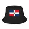 Custom Dominican Republic Flag Bucket Hat Women Unisex Fashion Summer Beach Sun FisherUnisex Cap