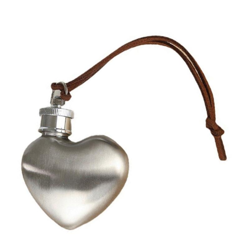 

Portable Silver Heart Liquor Bottle Multifunctional 1oz Steel Flask for Bartenders and Collectors
