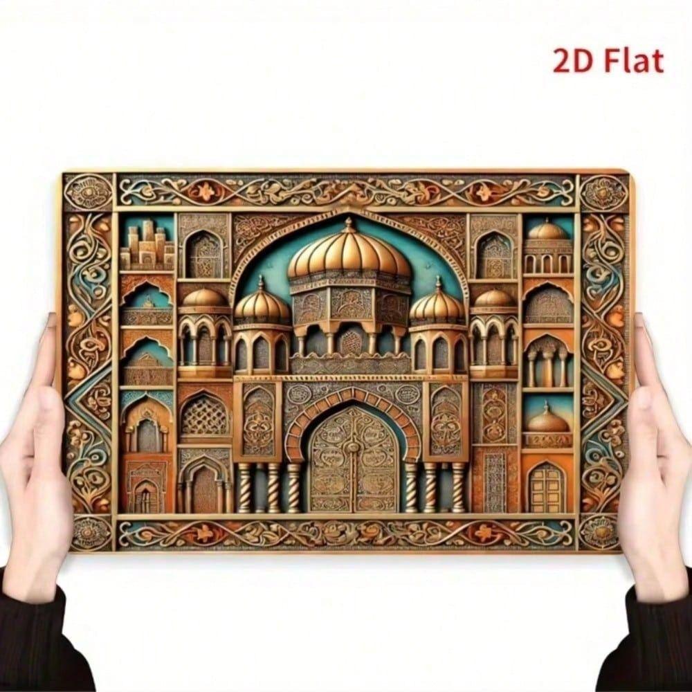 Islamic Metal Wall Art Dome Architecture Home Decor Living Room