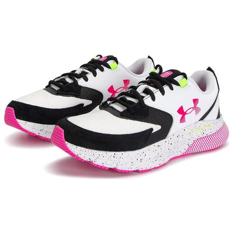 Under Armour HOVR Turbulence White Rebel Pink Women Sneakers Black 3026144-102