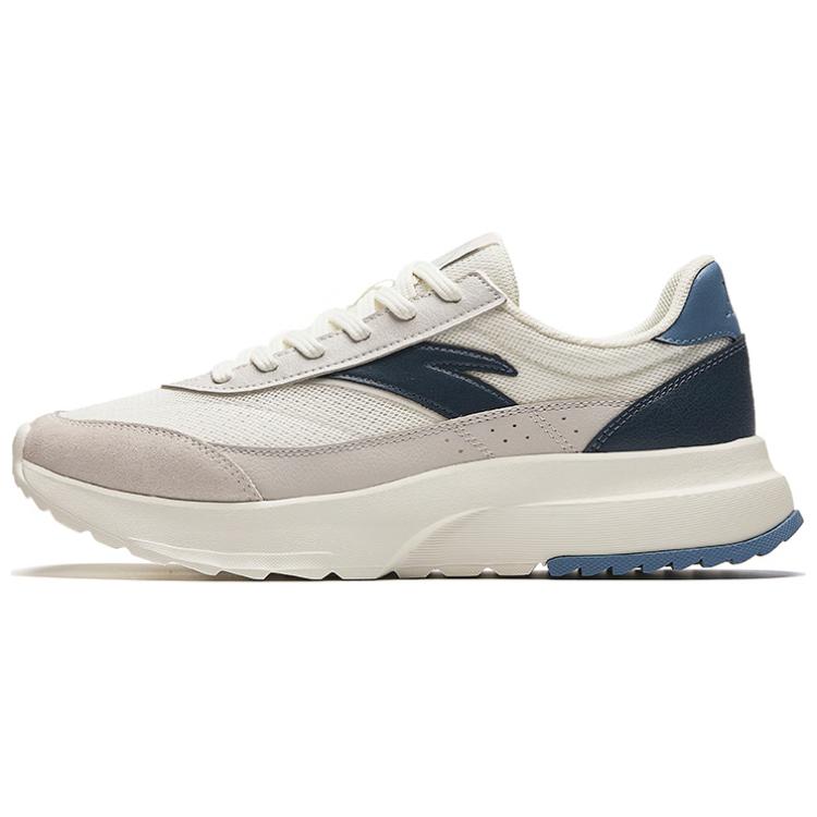 Anta Little Rock Candy Shock Absorbing Wear Resistant Low Top Casual Shoes Men Casual Shoes White Gray Blue 912428803-2