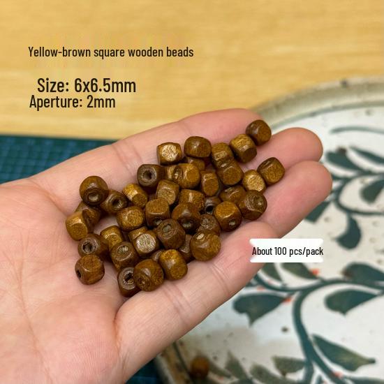 Blue Stone Clay Beads & Accessories Set: Wood & Ceramic Charms for Jewelry Making