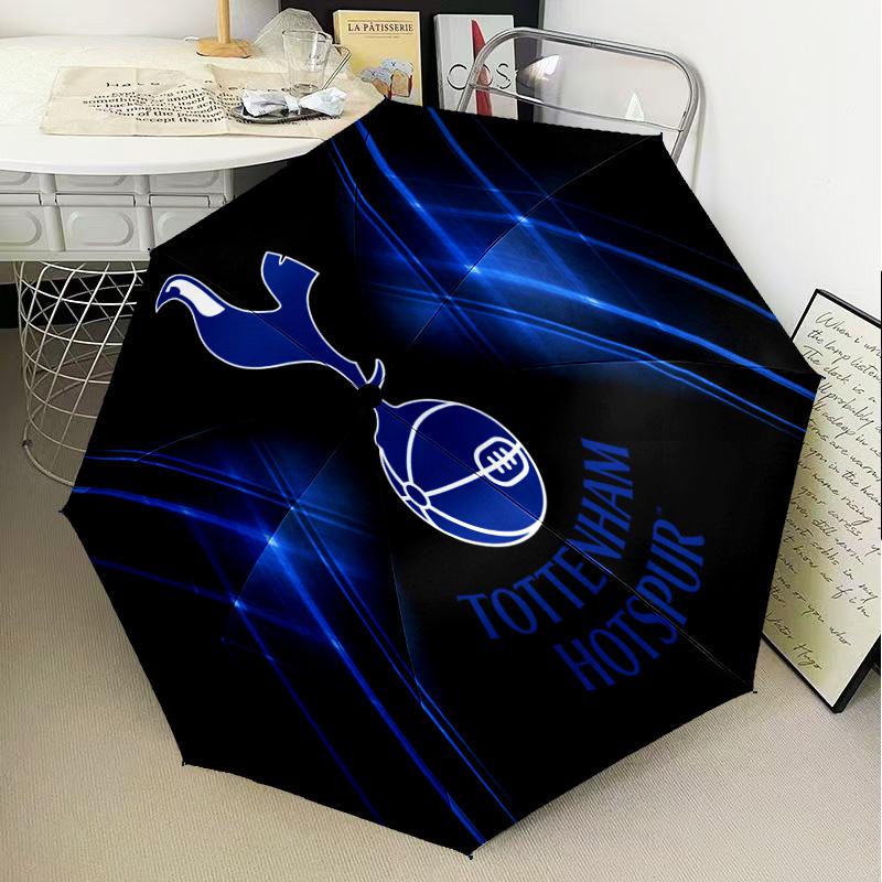 1PC Fc Crest Design Printed Umbrella Folding Umbrella, Automatic Umbrella 8-Frame for Travel, Camping Fan Gifts Christmas Gifts